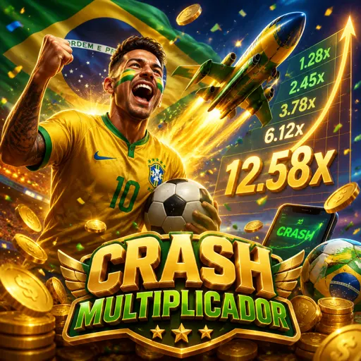 Crash game com gráfico de multiplicador em tempo real